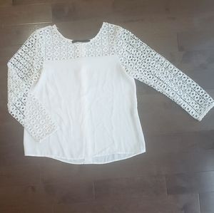 ZARA | White 3/4 Sleeve Blouse